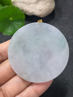 F34031421 Jadeite Plain Pendant 18k Total Weight Approx.26.62g