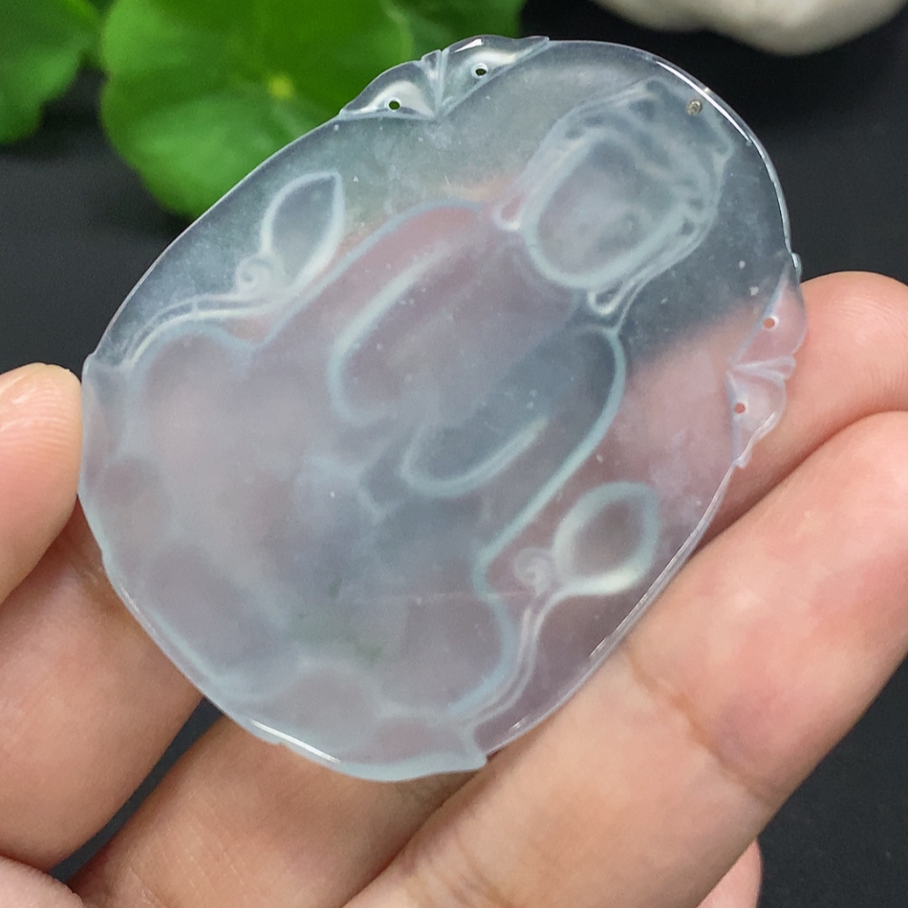 F30528549 Jadeite Guanyin Pendant, Total Weight Approx. 16.6g