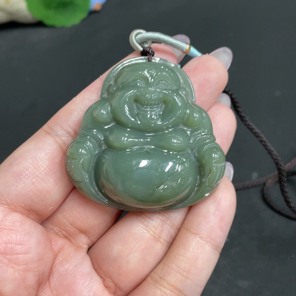 H33863885 Hetian Jade Pendant - Buddha