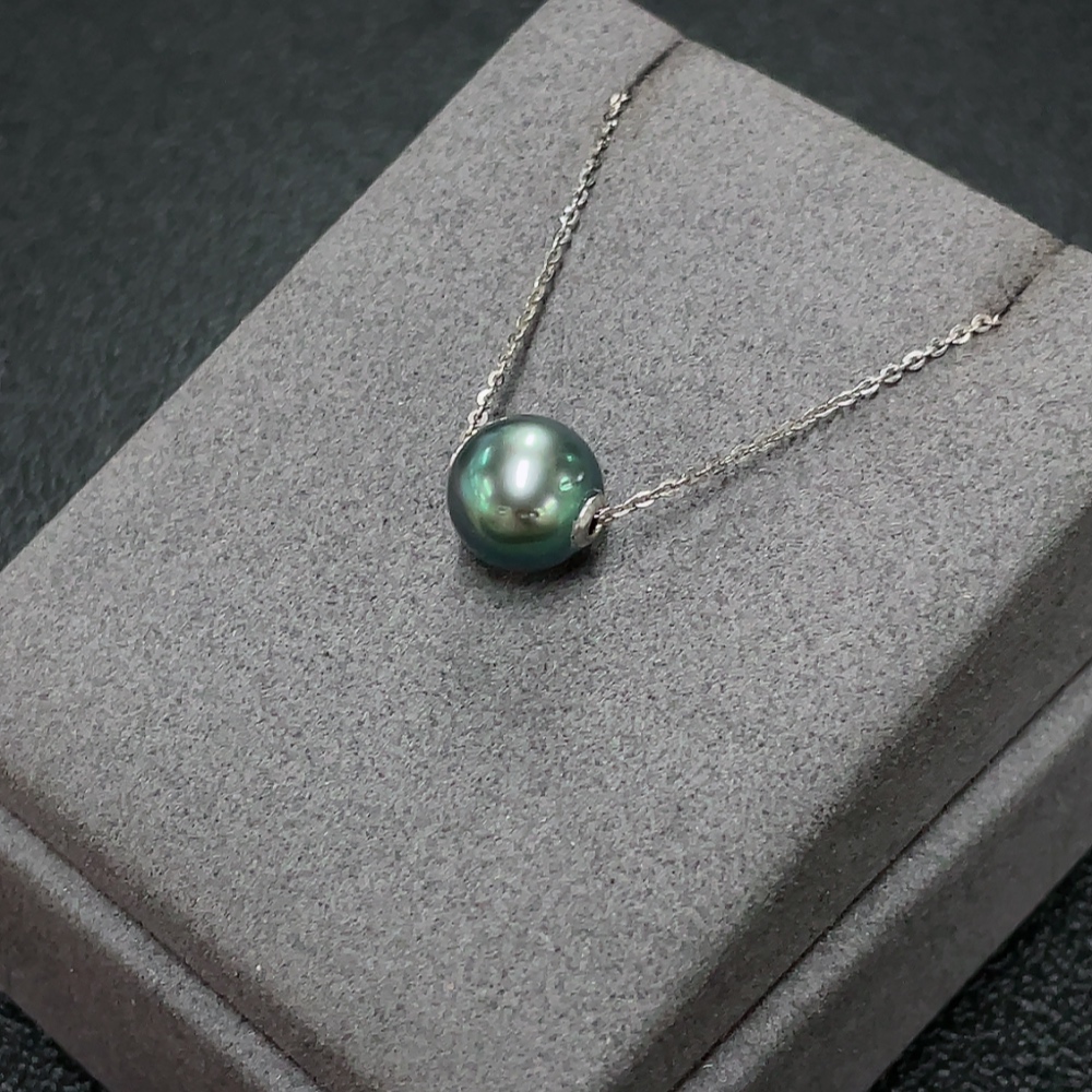 C34007682 Seawater Pearl Pendant Non-Gold Total Weight Approx. 2.48g With Chain Card 9.9mm