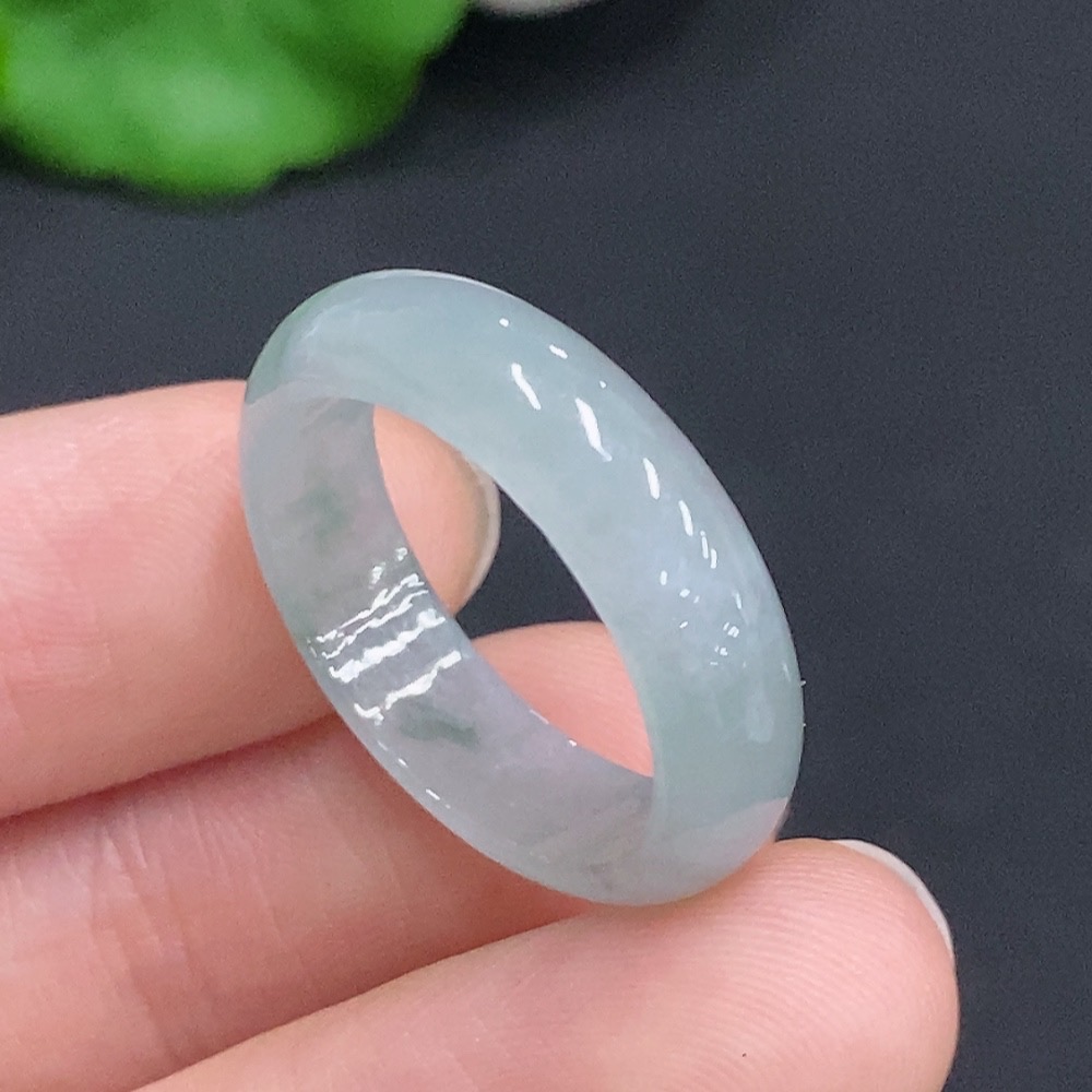 F32807277 Jadeite Ring, Total Weight Approx. 3.1g, Size 20