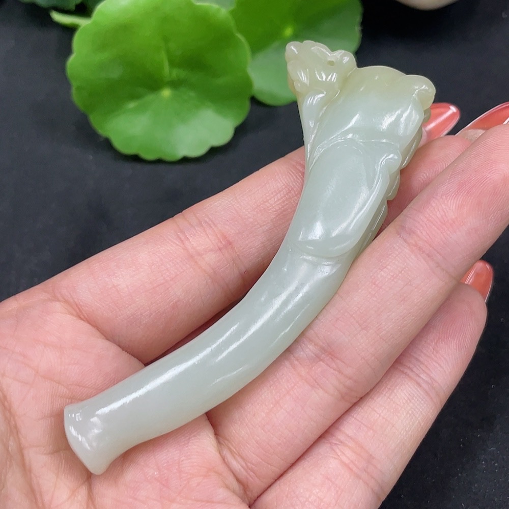 H34062458 Hetian Jade cigarette holder