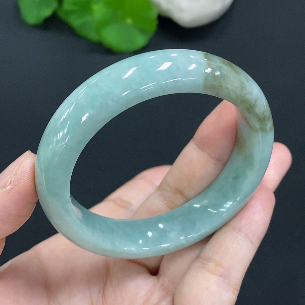 F27103939 Jadeite Round Bracelet Size 54.8 Total Weight Approx. 66.5g