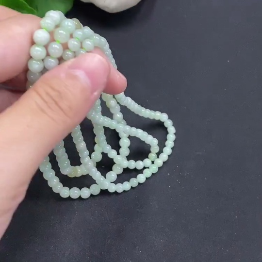 F34050422 Jadeite Beads Sell as a Lot No Gold