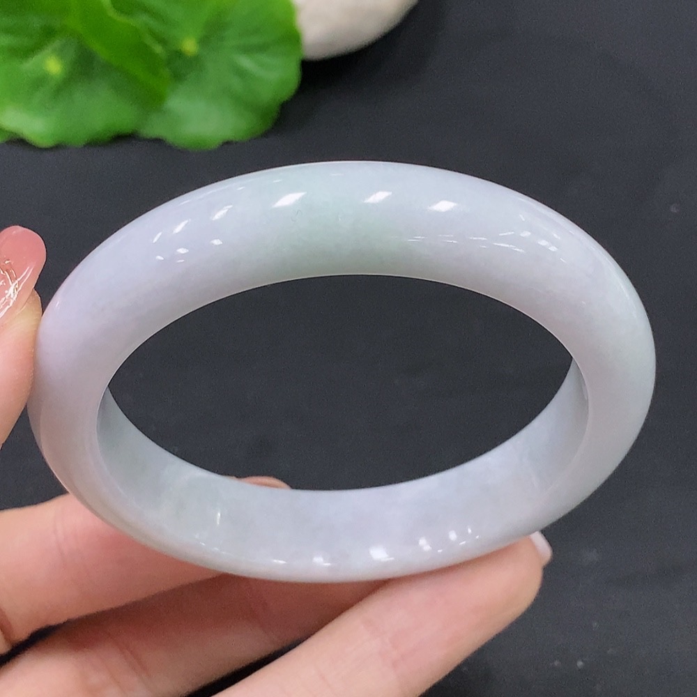 F26044946 Jadeite Round Bangle Total Weight Approx. 52g Size 54