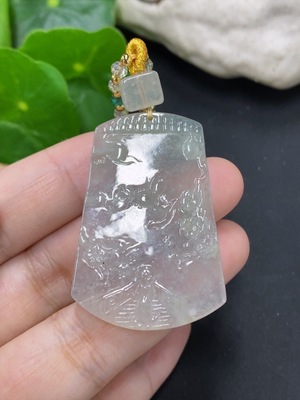 F42955230 翡翠意境挂件 货品总重约16.7g
