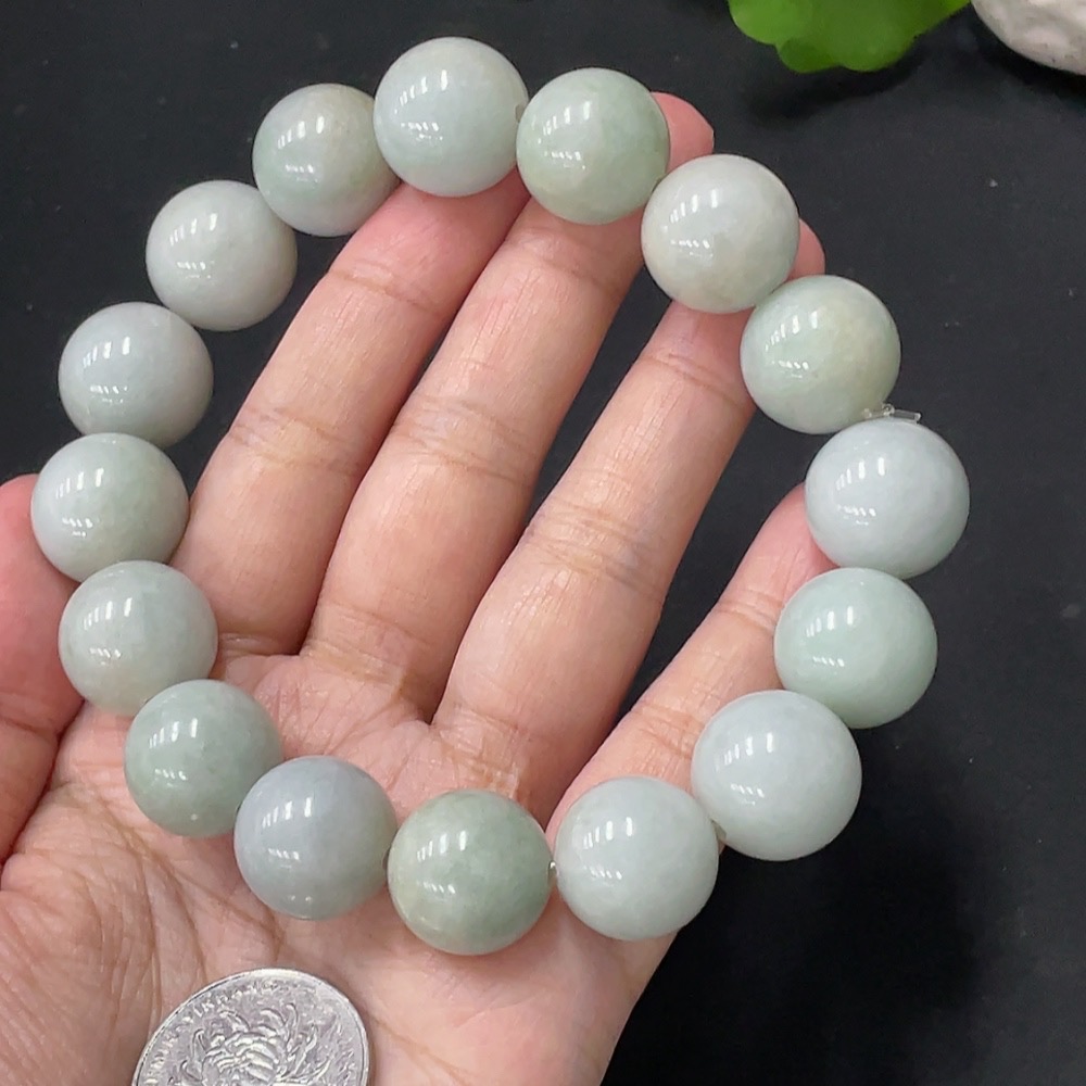 F20298768 Jadeite Bracelet Approx. 16.5mm Total Weight 125.323g