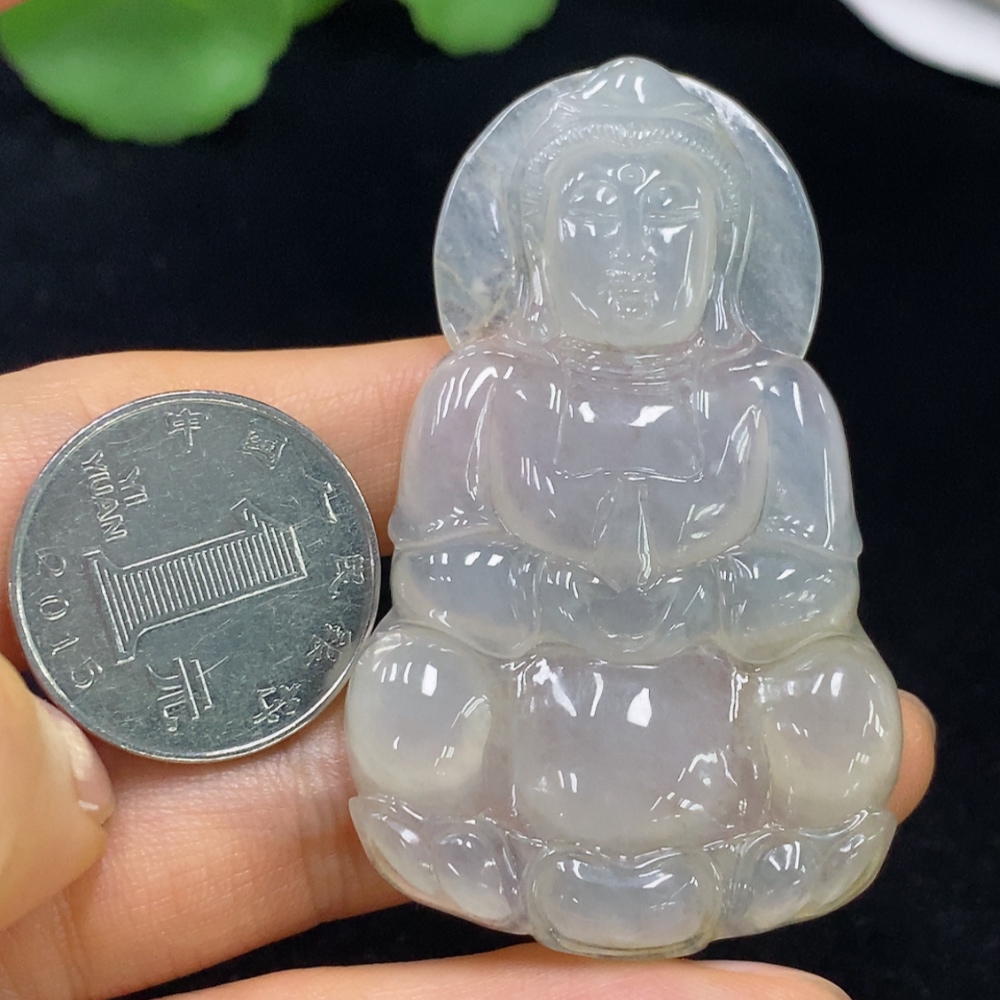 F35136893 Jadeite Pendant Guanyin Total Weight Approx. 23.52g