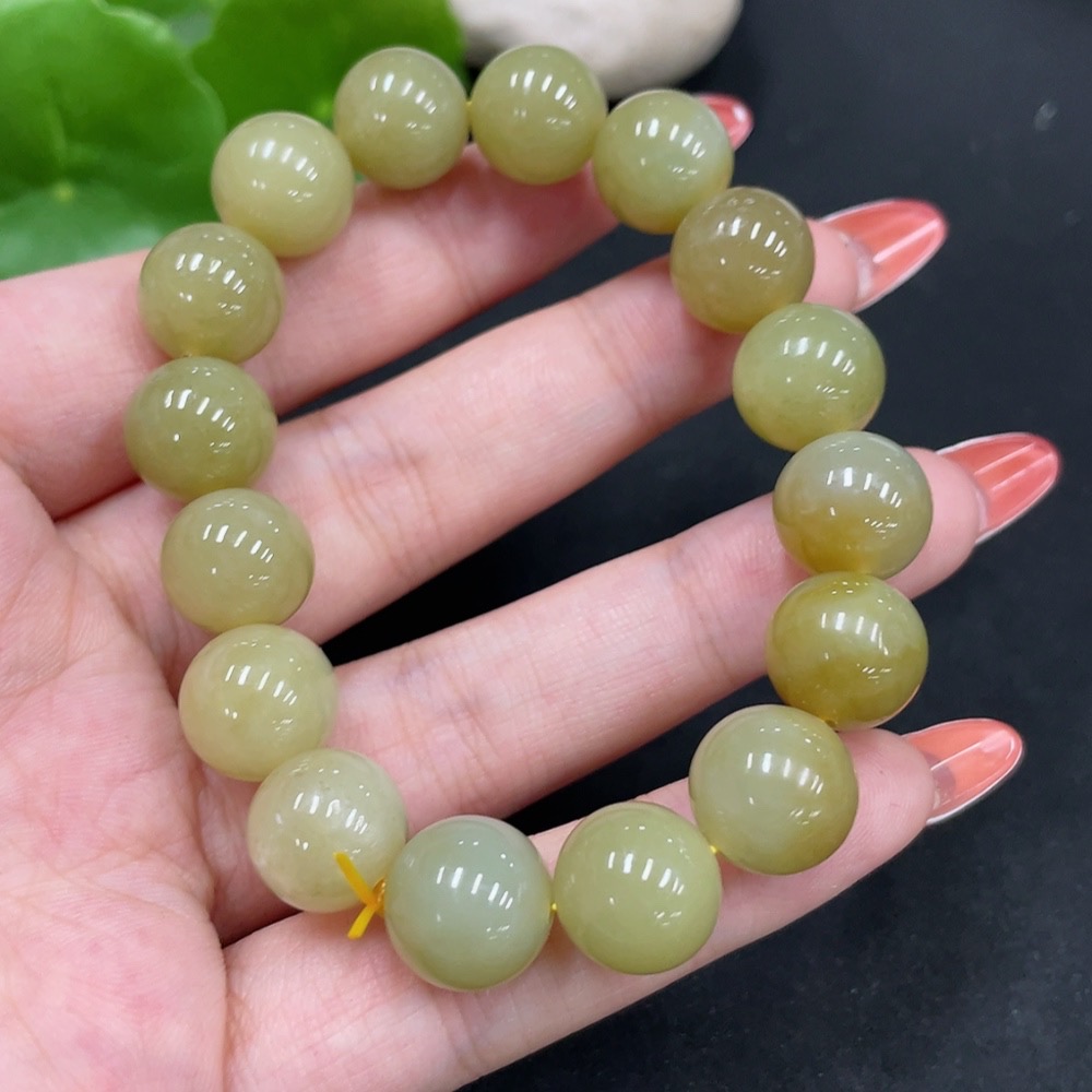 H34026029 Hetian Jade Bracelet, Approx. 11.7mm, Total Weight Approx. 41.3g