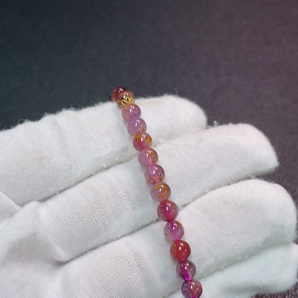 C32719919 Crystal Bracelet Non-Gold Total Weight Approx.6.6g Size About5.1mm
