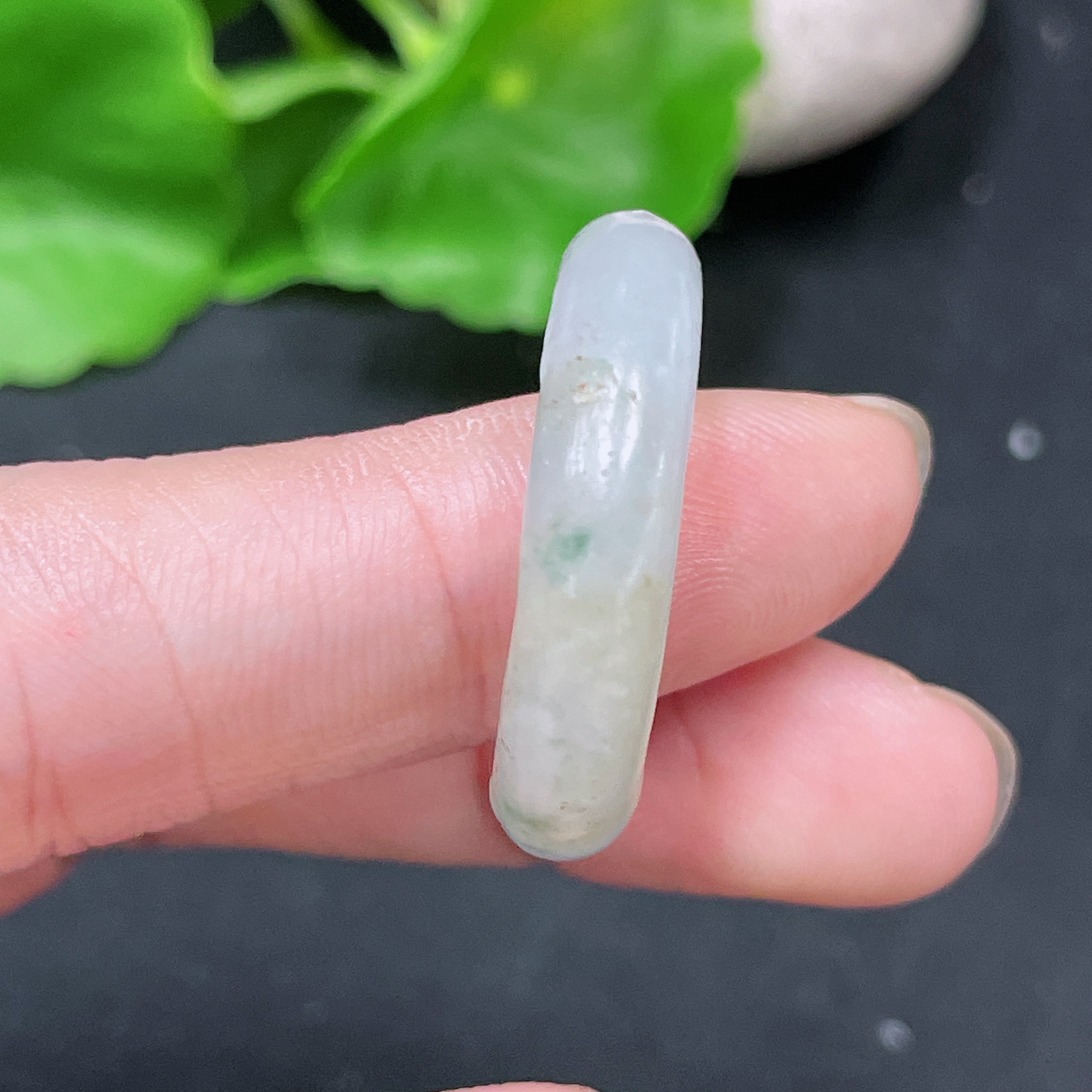 F33943956 Jadeite Unpolished Ring Total Weight Approx. 4.97g Size 20