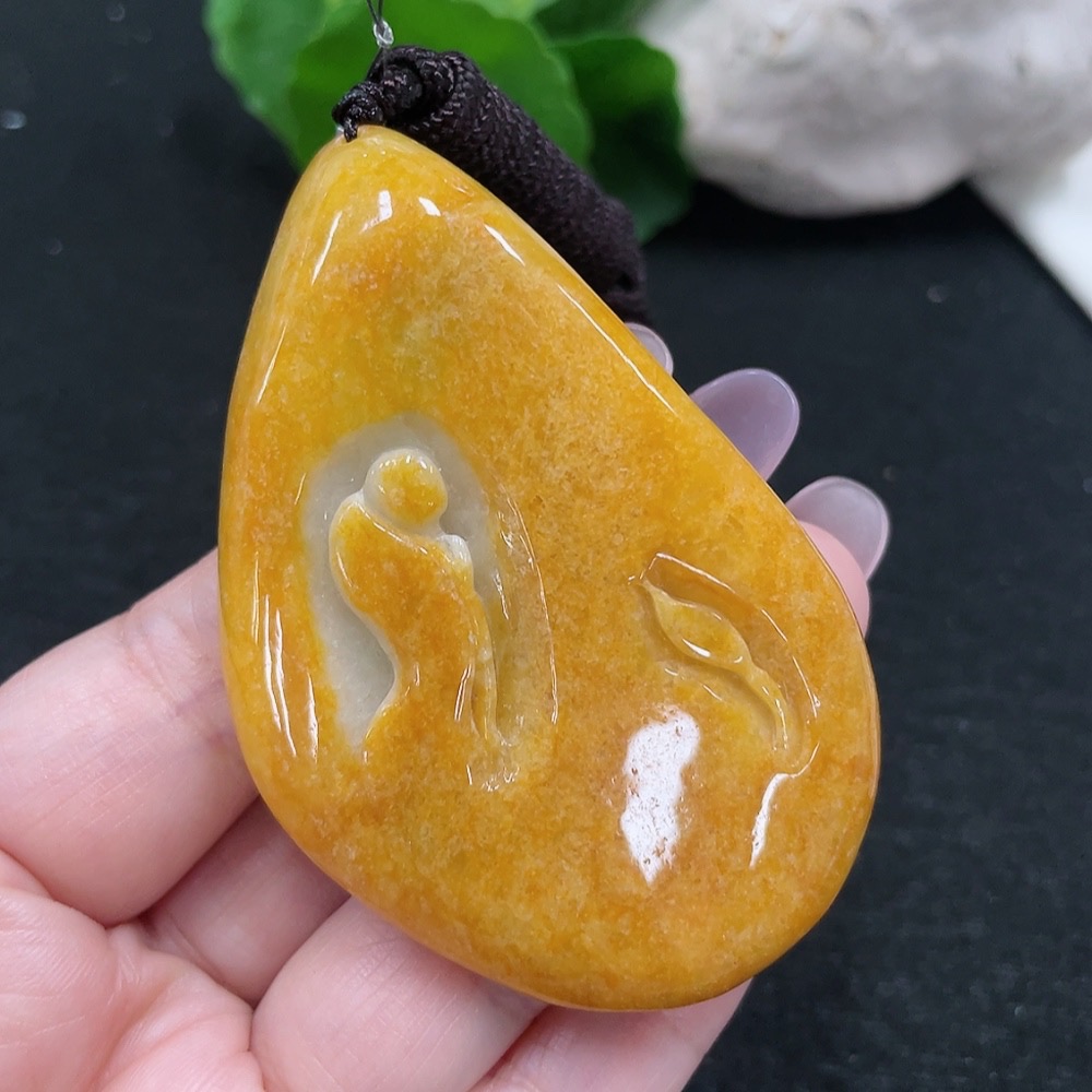 F34966345 Jadeite Enlightenment Pendant