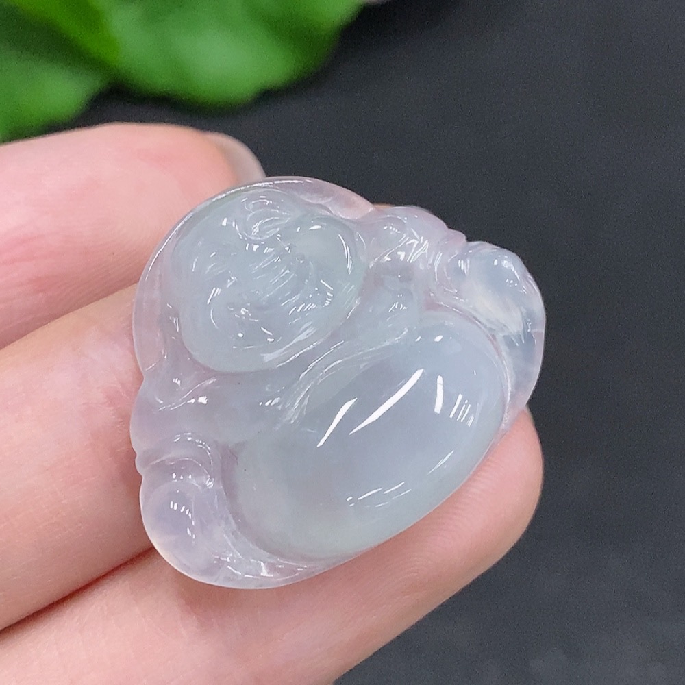 F34003088 Jadeite Buddha Pendant Total Weight Approx.5.5g