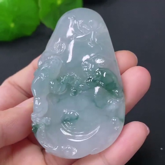 F30462432 JadeitePendant Golden Toad Total Weight Approx. 50.36g