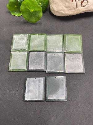 H0824225 Hetian Jade Pendants, Sold in One Lot, Some with Cracks, Total Weight 108g