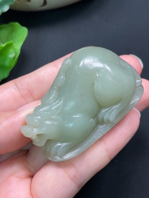 H46527455 和田玉貔貅挂件 颜色成因未定 总重约69.06g