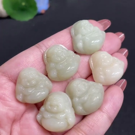 H34054277 Hetian Jade Pendant Buddha Total Weight Approx. 38g