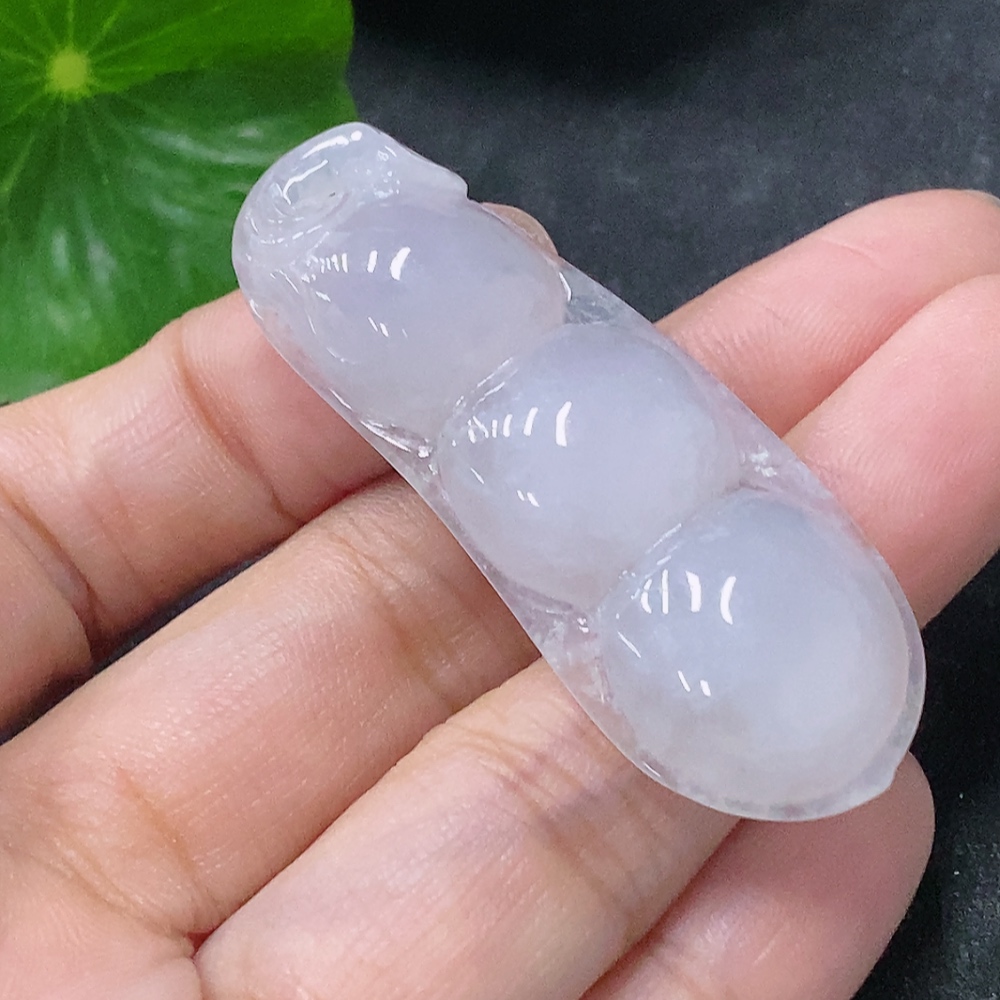 F34954892 Jadeite Pendant Lucky Bean Total Weight Approx. 9.12g