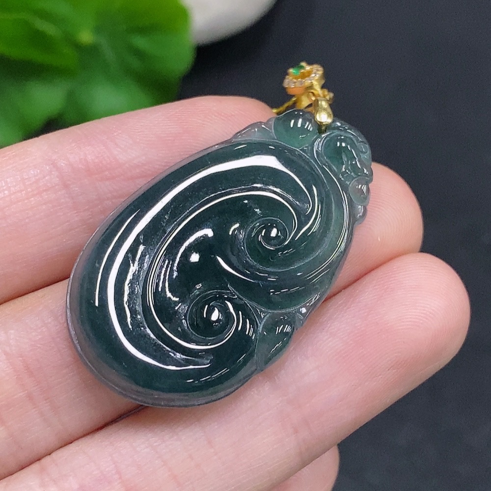 F33831133 JadeiteRuyi Pendant Non-Gold-Inlaid Total Weight Approx. 5.7g