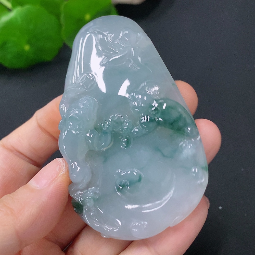 F30462432 JadeitePendant Golden Toad Total Weight Approx. 50.36g