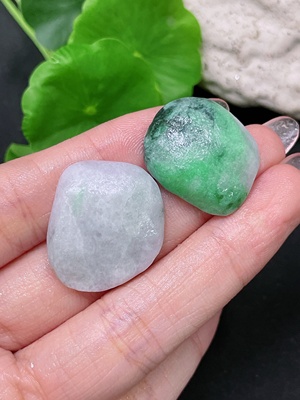 F34958539 Jadeite Rough Pendants Sell as a Lot (with other mineral components)