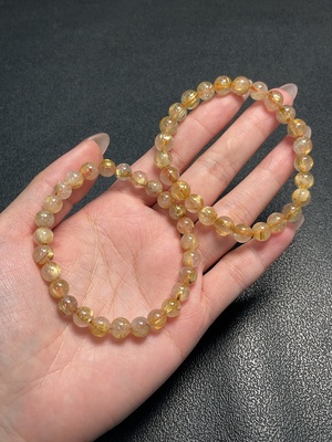 C34008956 Crystal Bracelet, Color Origin Undetermined, Total Weight Approx. 29.15g, Sell as a Lot (Color)