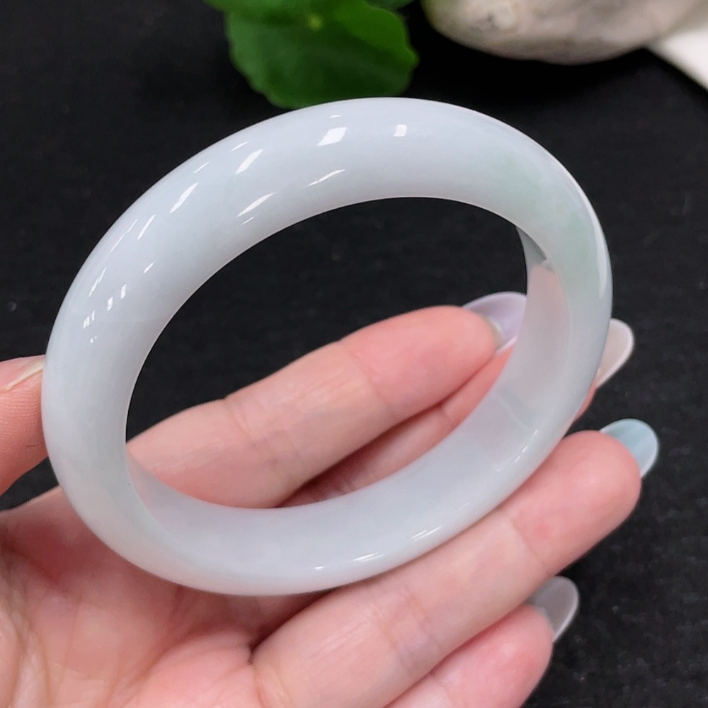 F33898562 Jadeite Round Bangle Size 56.2 Total Weight Approx.57.11g