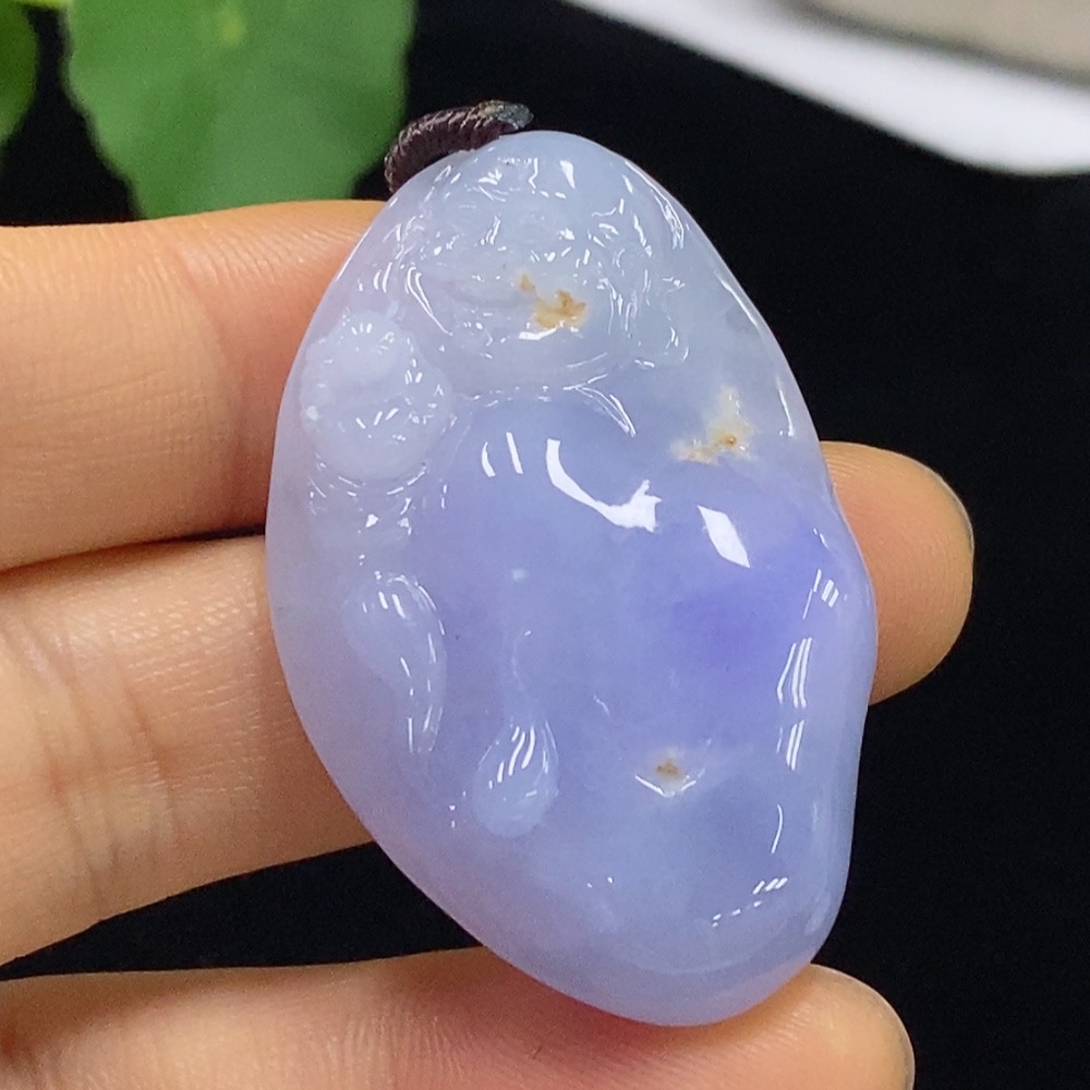 F34024672 Jadeite Buddha Pendant Total Weight Approx. 19.27g