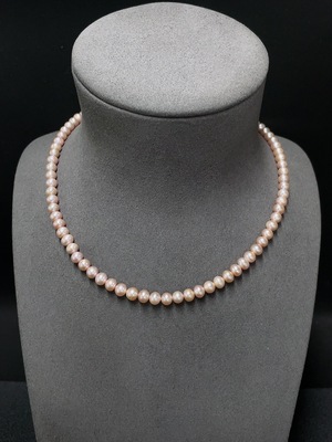 C34007299 Pearl Bead Necklace Non-Gold Total Weight Approx. 22.99g Size 5.5-6.1mm