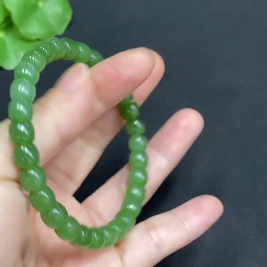 H28310772 Hetian Jade Bracelet, Approx. 6.7mm, Total Weight About 16.3g