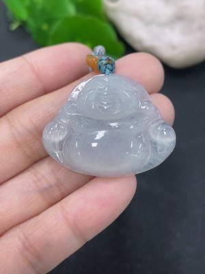 F46568346 翡翠挂件佛公 货品总约重 含绳10.7g