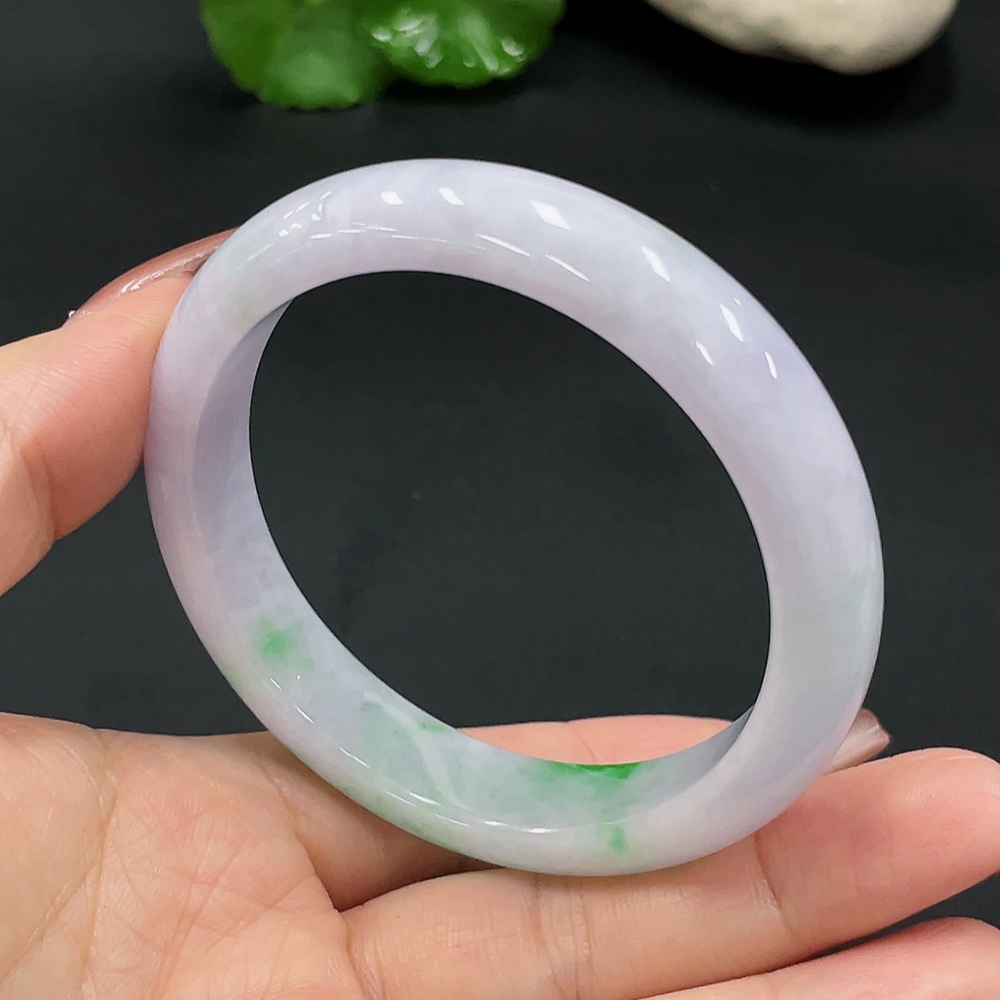 F27149861 Jadeite Round Bangle Total Weight approx. 52.6g Size 56.6