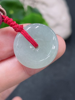 F32779203 Jadeite Pendant Peace Knot with Cord Total Weight Approx. 4.8g