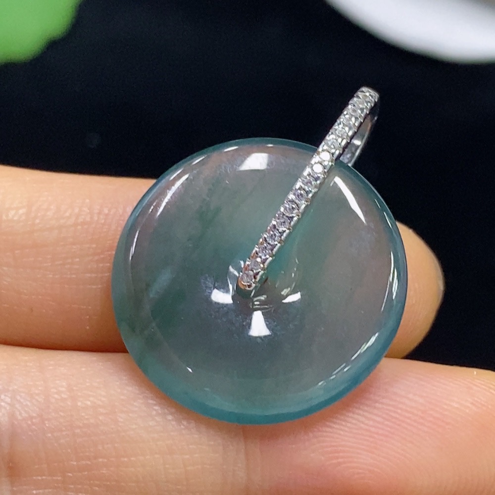 F35137008 Jadeite Safety Buckle Pendant Total Weight Approx. 5.04g Non-Gold