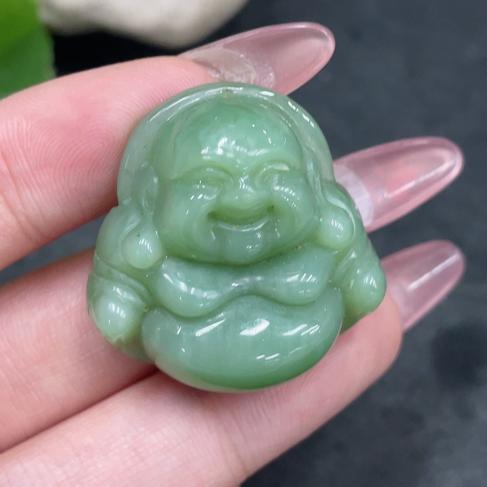 H34959758 Hetian Jade Jasper Pendant    Buddha Figure    Total Weight Approx. 15.3g