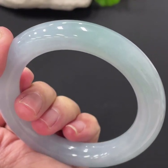 F27133713 Jadeite Round Bangle Size 54.9 Total Weight Approx. 79.49g