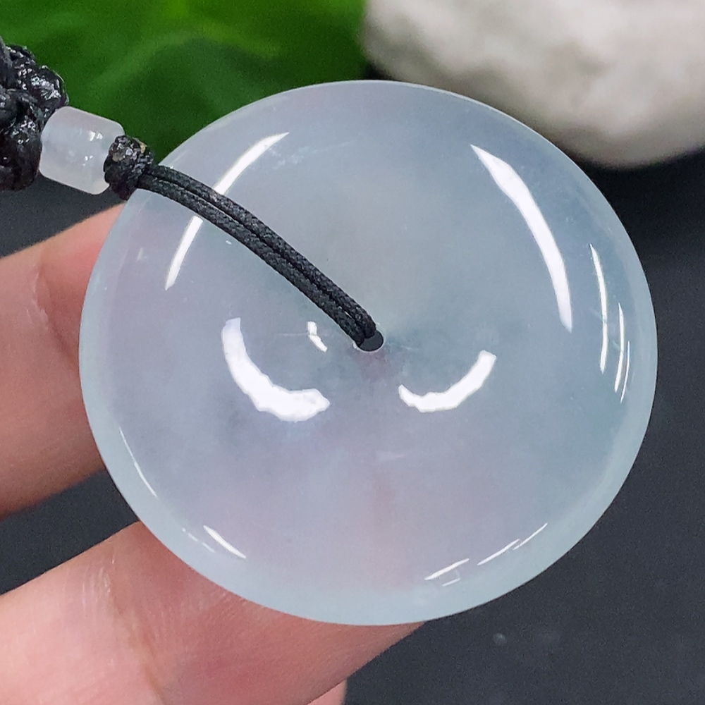 F33932774 Jadeite Peace Knot with Cord, Total Weight Approx. 21.4g