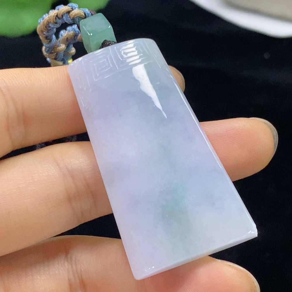 F32789582 Jadeite Antique Pendant, Total Weight Approx. 24.69g (including rope weight)