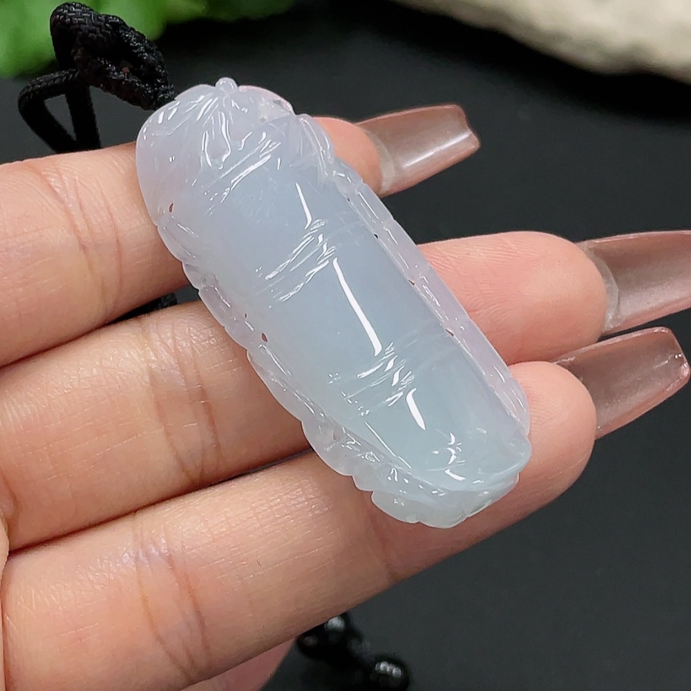 F27114676 JadeiteBamboo Joint Pendant