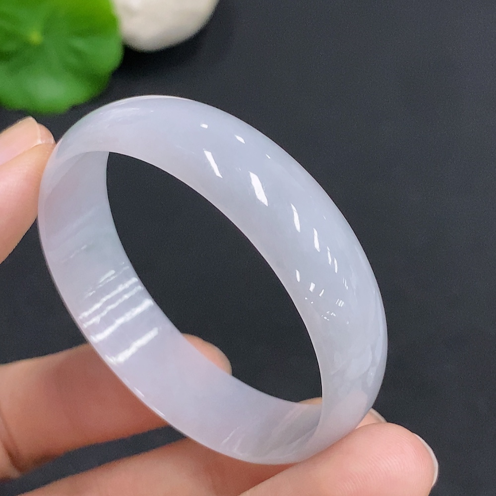 F33877316 Jadeite Round Bangle Size 46.3 Total Weight Approx. 15.5g