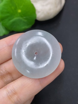 F46557967 翡翠毛货平安扣 货品总重约12.1克