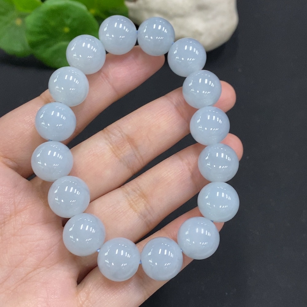 F35125674 Jadeite Beaded Necklace Approx. 12.6mm Total Weight Approx. 56g