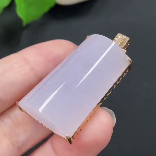 F22515465 Jadeite Plain Pendant with 18K Gold Setting Total Weight Approx. 17.5g