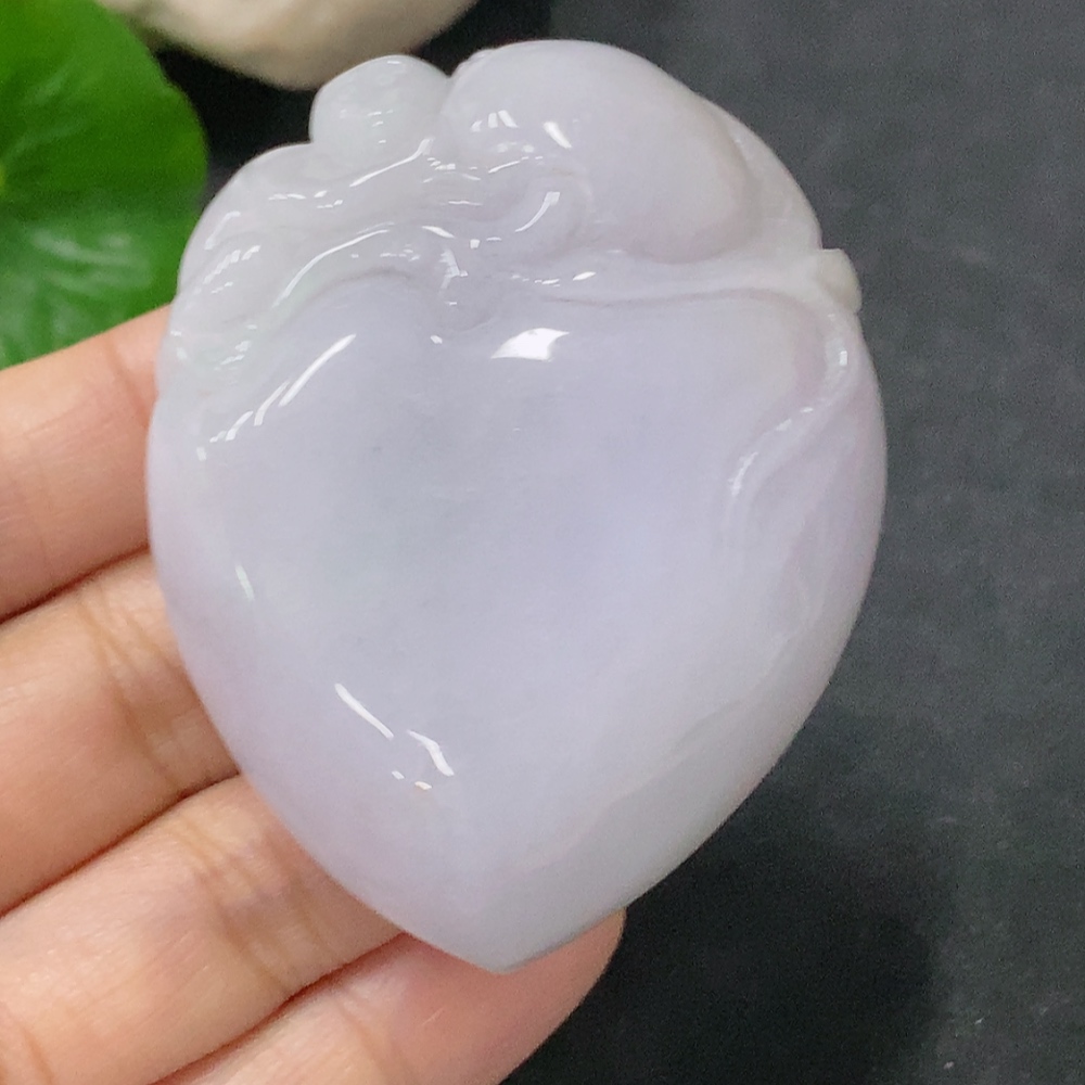 F34041850 Jadeite Pendant Peach of Longevity Total Weight Approx. 69.73g