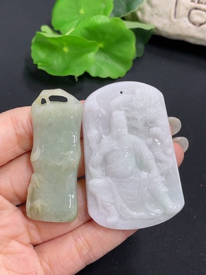 F41938374 翡翠挂件一手走
