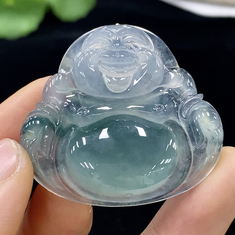 F32731998 Jadeite Buddha Pendant Total Weight Approx. 17.1g