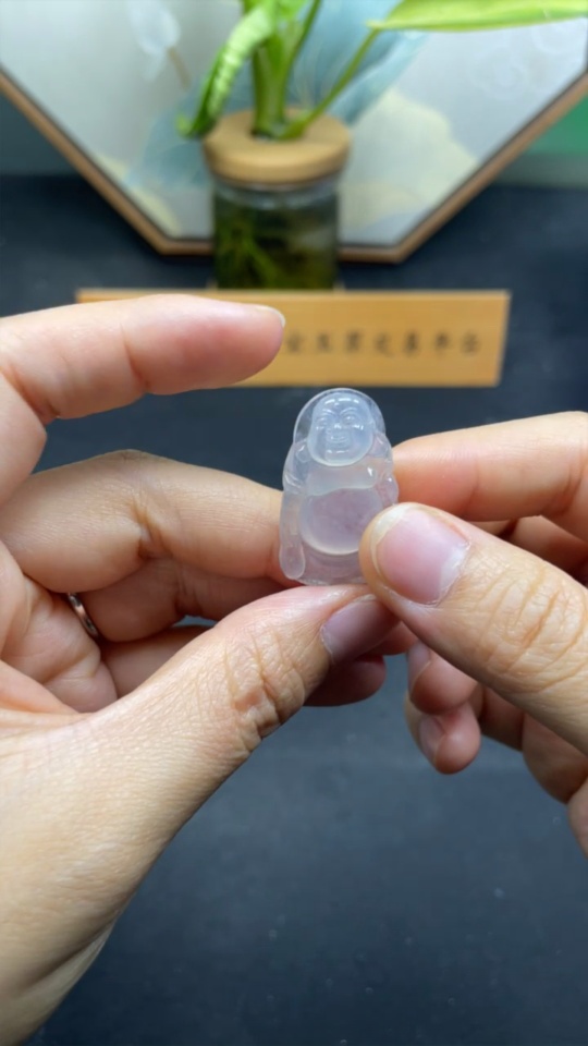 F35114531 Jadeite Pendant Buddha, Total Weight Approx. 5.88g