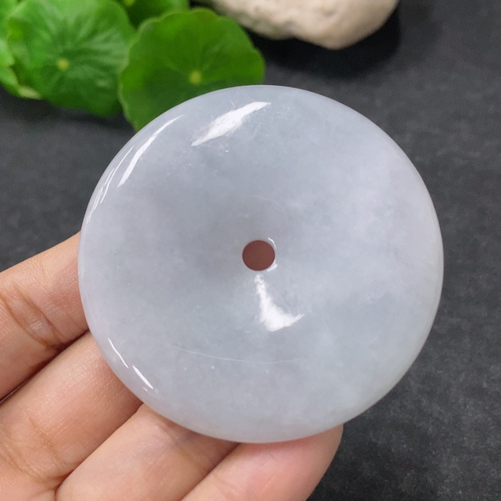 F34954699 Jadeite Pendant Peace Buckle Total Weight Approx. 36.76g