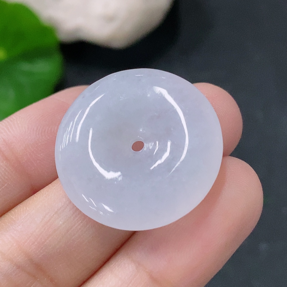 F33887501 Jadeite Pendant Peace Buckle Total Weight Approx. 5.94g