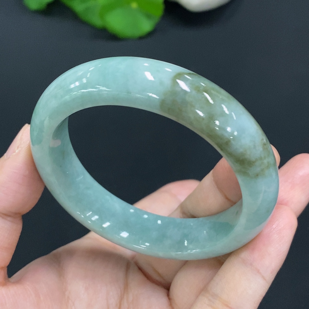 F27103939 Jadeite Round Bracelet Size 54.8 Total Weight Approx. 66.5g